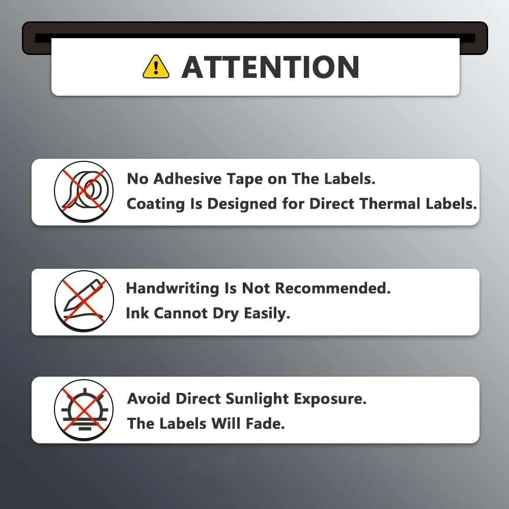 BETCKEY 3x3 Thermal Shipping Labels 10 Rolls 5000 Total Zebra Rollo ZB300300-10